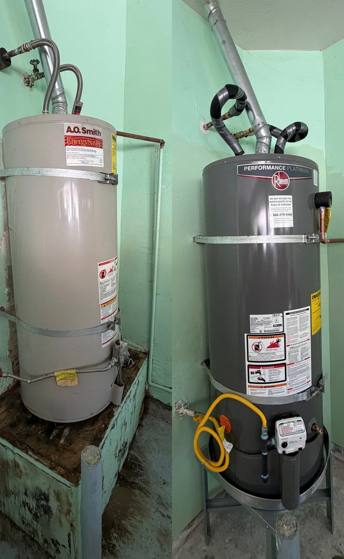 Project Old Failed Water Heater Replaced and Brought Up to Code image