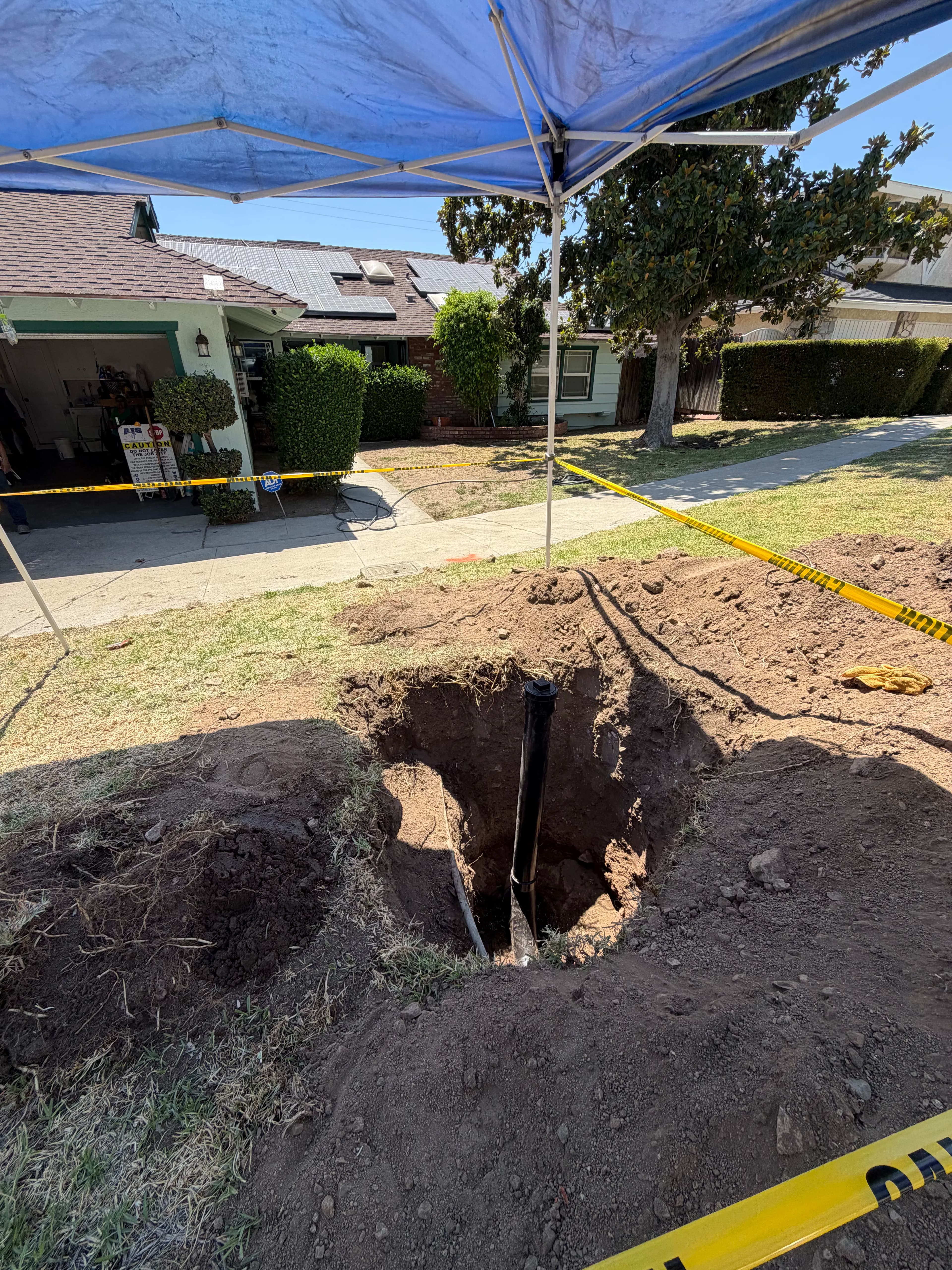 Project Main Sewer Line Blockage Cleared with New Cleanout Added image