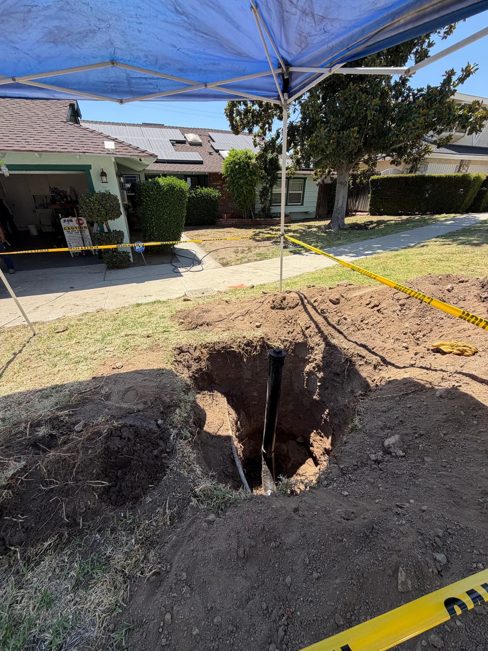 Main Sewer Line Blockage Cleared with New Cleanout Added image