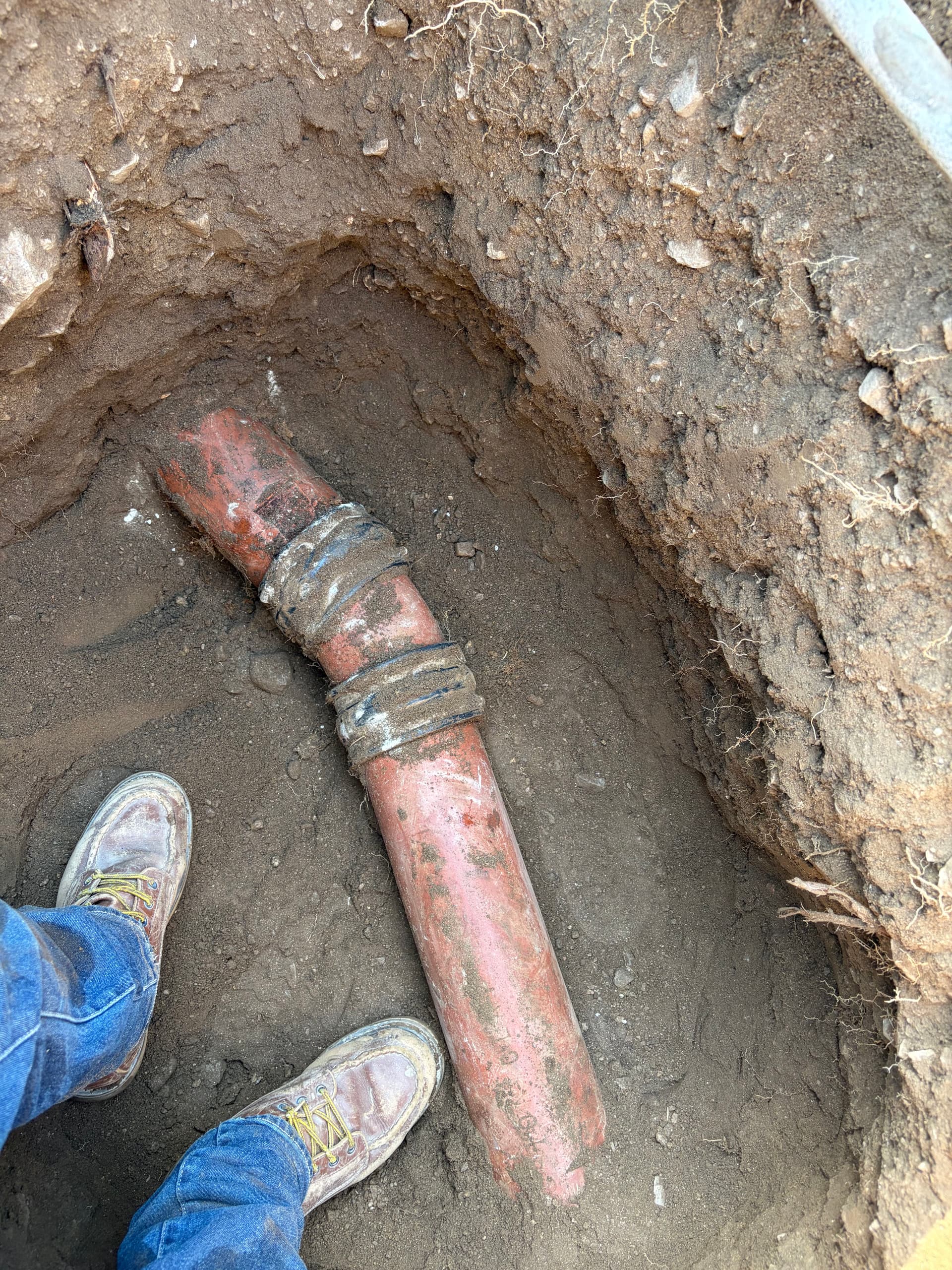 Gallery photos for Main Sewer Line Blockage Cleared with New Cleanout Added: Image #1